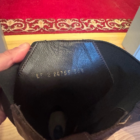 Yves Saint Laurent Dark Brown Knee-High Boots - Picture 7 of 8